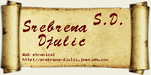 Srebrena Đulić vizit kartica